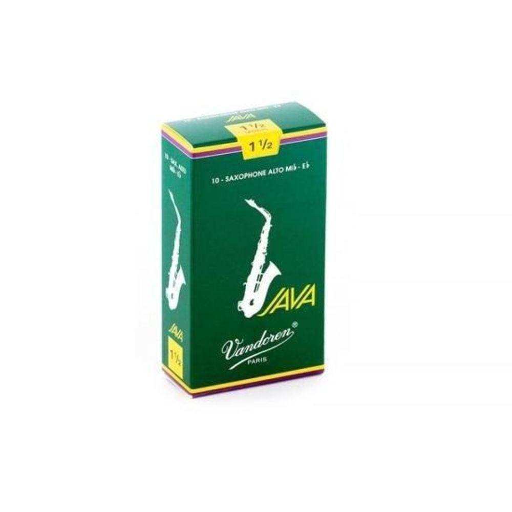 Palheta Para Saxofone Alto Java 1 ½ Vandoren - Cx - 10 [f002]
