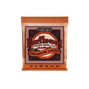 Encordoamento P-violão Aço Earthwood Media Leve Phosphor Bronze Ernie Ball 012"-054" P02146 [f108]