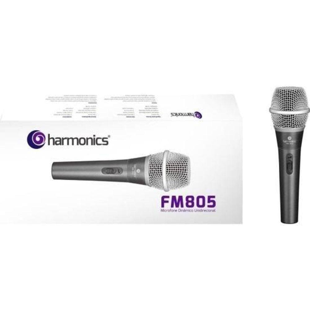 Microfone Harmonics Fm-805 Dinâmico [f002]