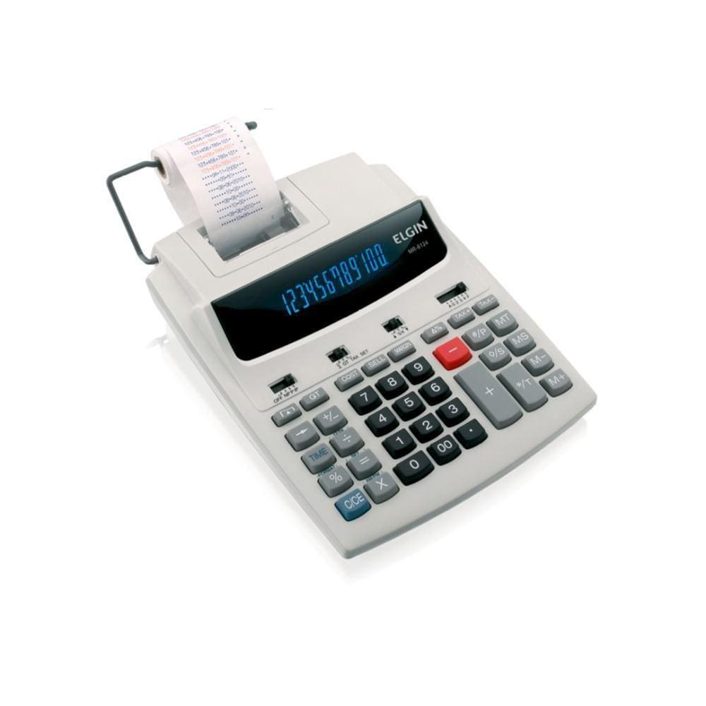 Calculadora Com Bobina 12 Digitos Cr Mr-6124 Elgin [f108]