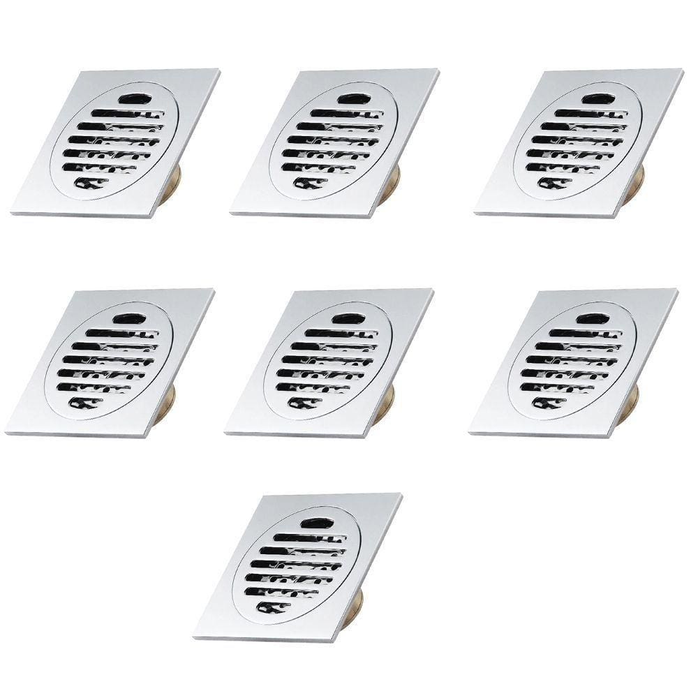Ralo Inteligente 10x10 Inox Anti Odor Kit 7 Unid Banheiro Casa Lavabo Varanda