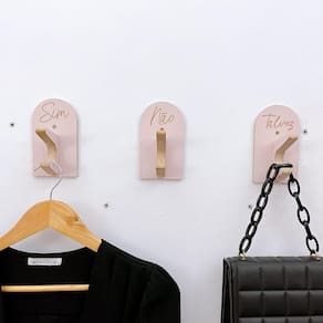 6 Ganchos Provador de loja roupas boho premium capela arco