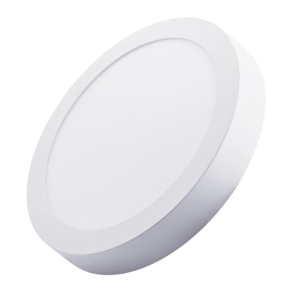 Painel Led Sobrepor Redondo 18w 225 X 35 Mm Branco