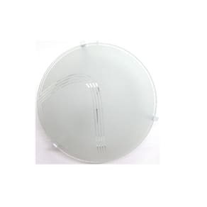 Plafon Redondo 25cm 1 Lâmpada Luna Luxo Branco