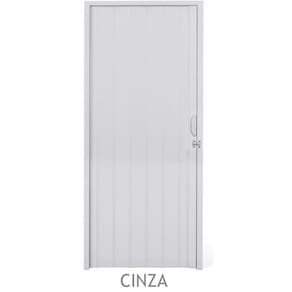 Porta Sanfonada PVC Plastilit 0,80x2,10m Cinza