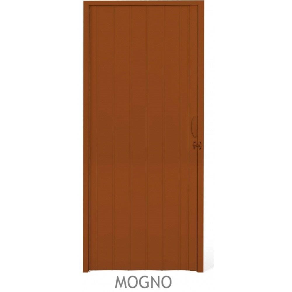 Porta Sanfonada PVC Plastilit 0,80x2,10m Mogno