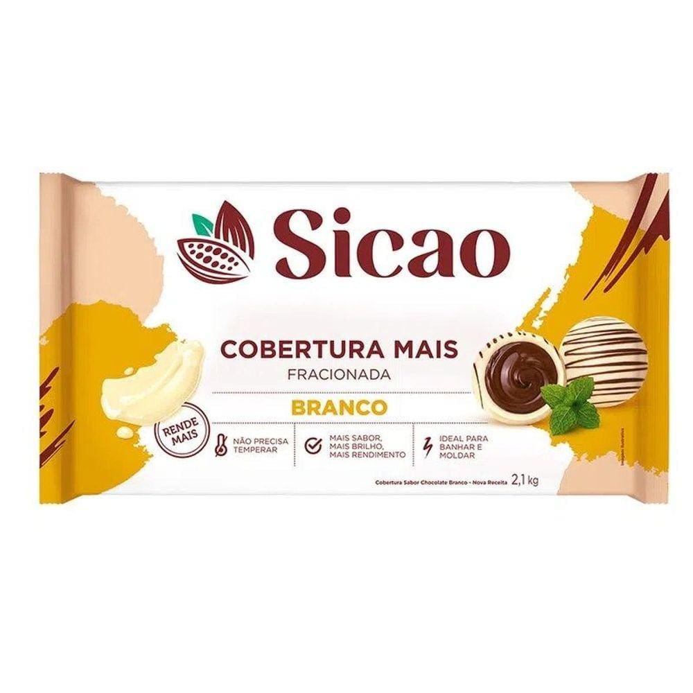 Cobertura Branco 2,1kg - Sicao