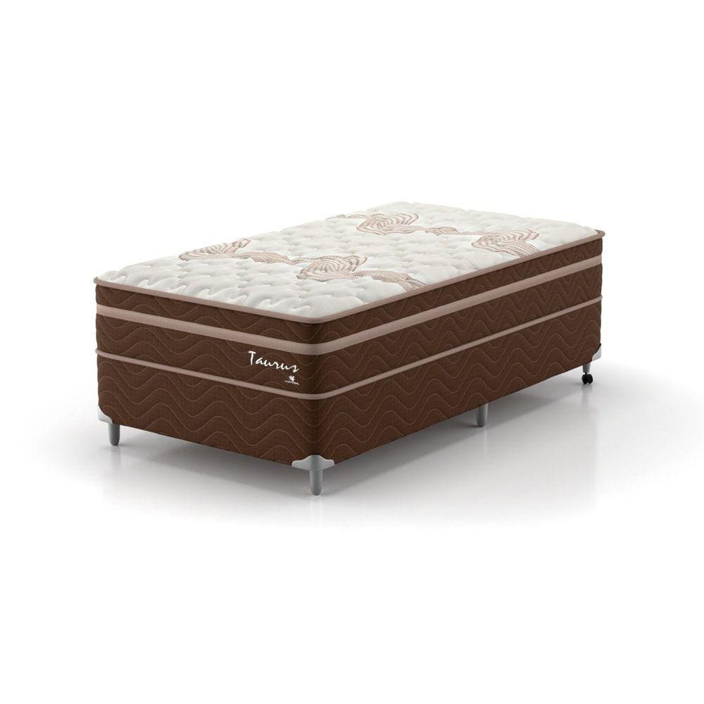 Conjunto Cama Solteirão Montreal 1,08x1,98x0,67 Taurus Marrom
