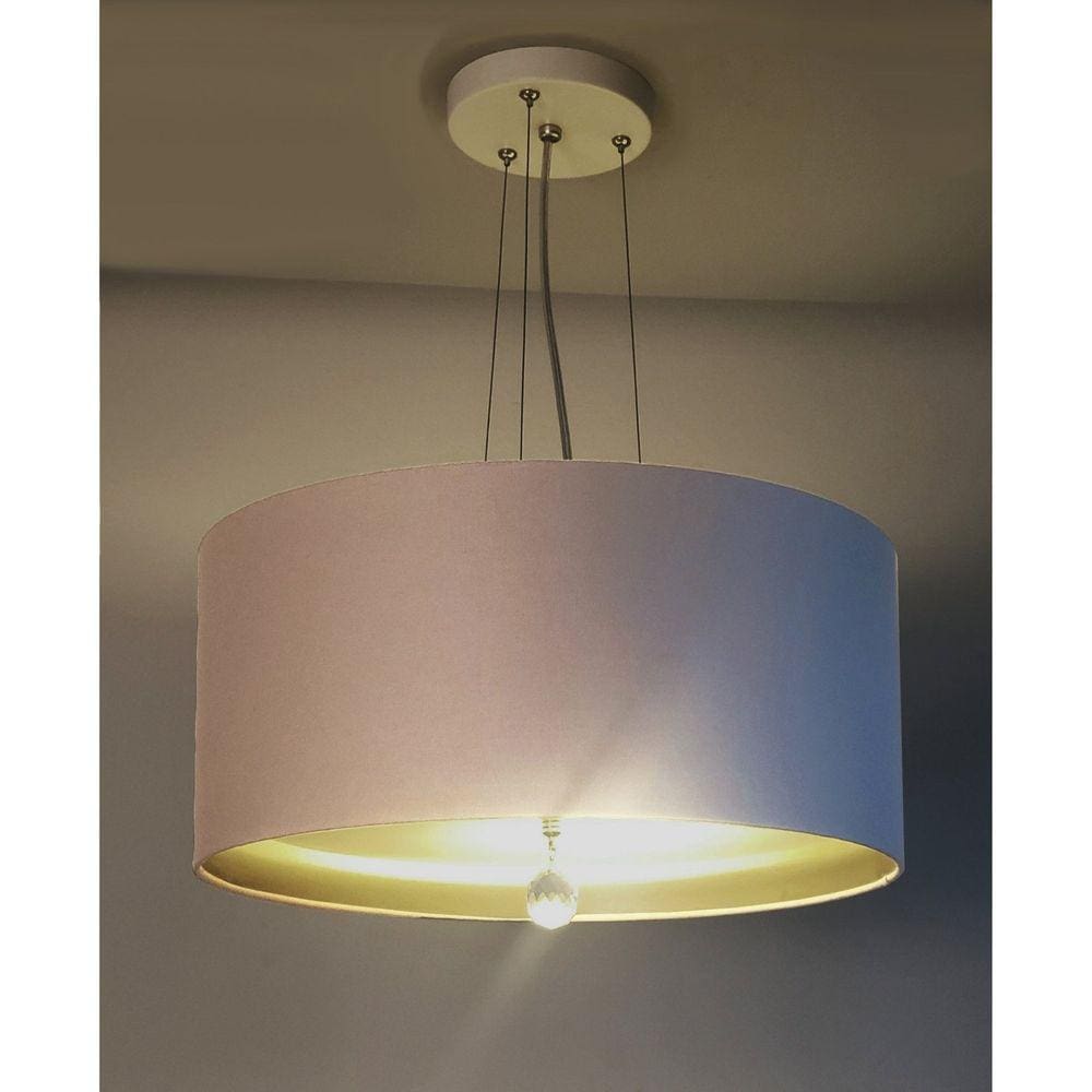Pendente de Teto LED 30x15cm 5788 Tom Luz Iluminação Cáqui/Bronze