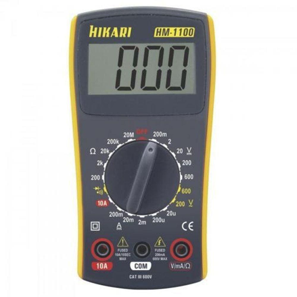 Multímetro Digital Hm1100 Amarelo-cinza Hikari [f002]