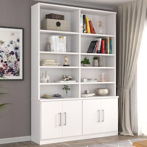 Estante para Livros 4 Portas Foscarini Branco
