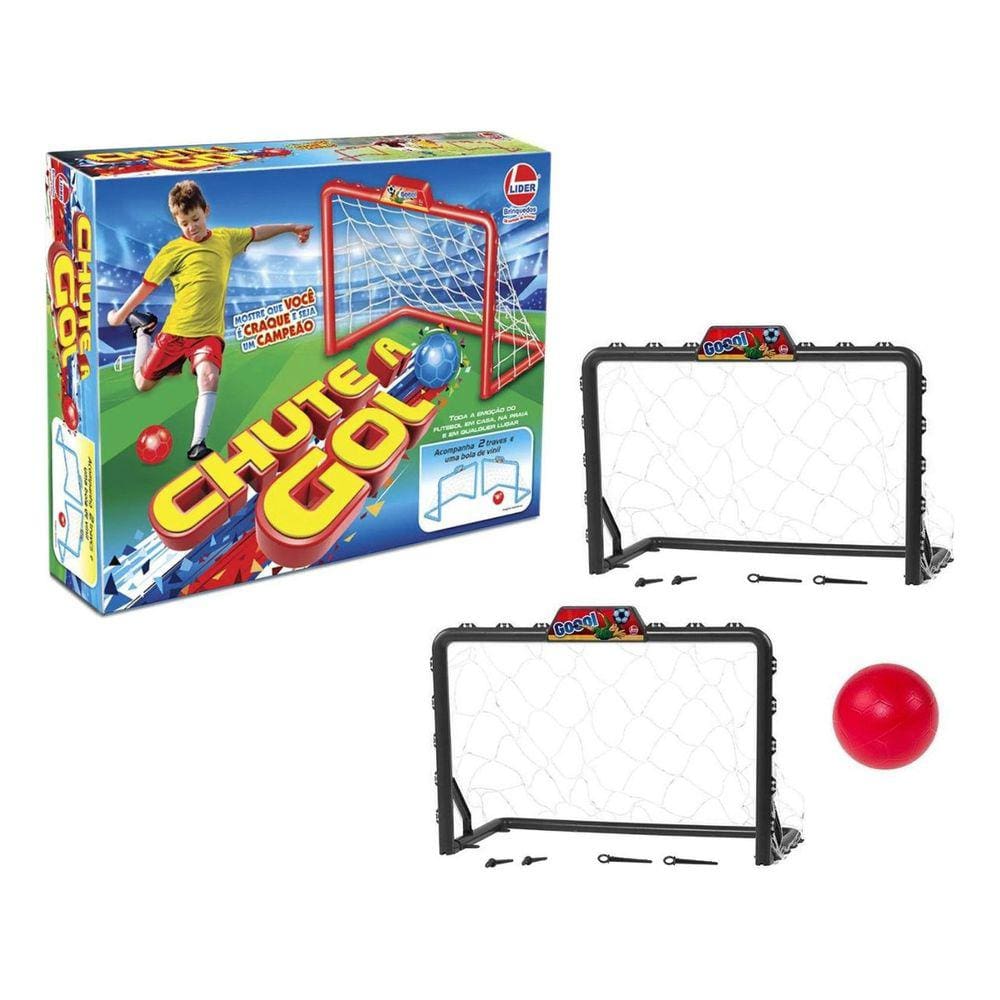 Kit Futebol CHUTE A GOL Brinquedo Infantil Com Mini Traves E Bola FÁCIL TRANSPORTE Para Crianças 3 Anos +