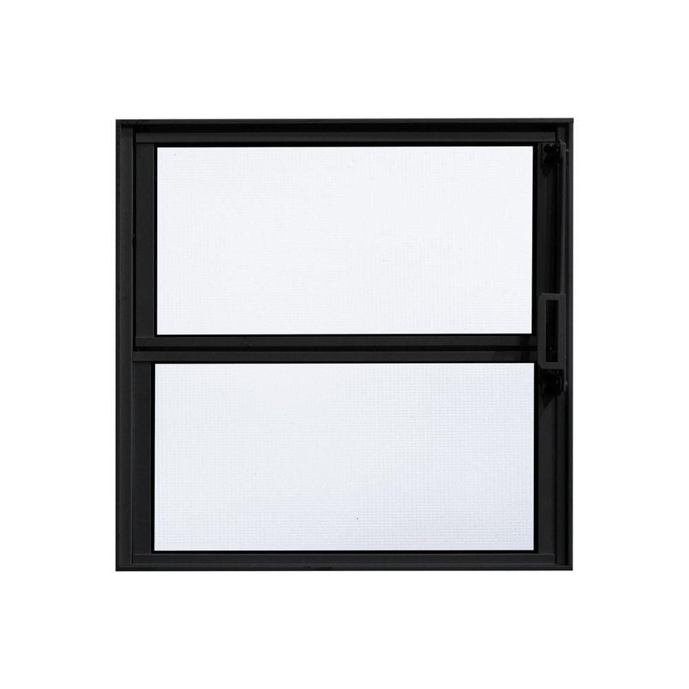 Janela de Alumínio Basculante 40x40cm Fortline Atlântica Preta