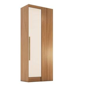 Módulo para Guarda-roupa Smart Canto 1 Porta Espresso Móveis Cinamomo/Off White