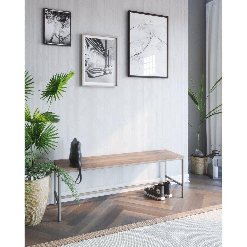 Banco para Sala de Jantar San Paulo 135x46x37 Estanho/Cumarú