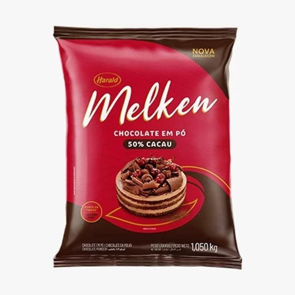 Chocolate em Pó Melken 50% 1,01kg - Harald