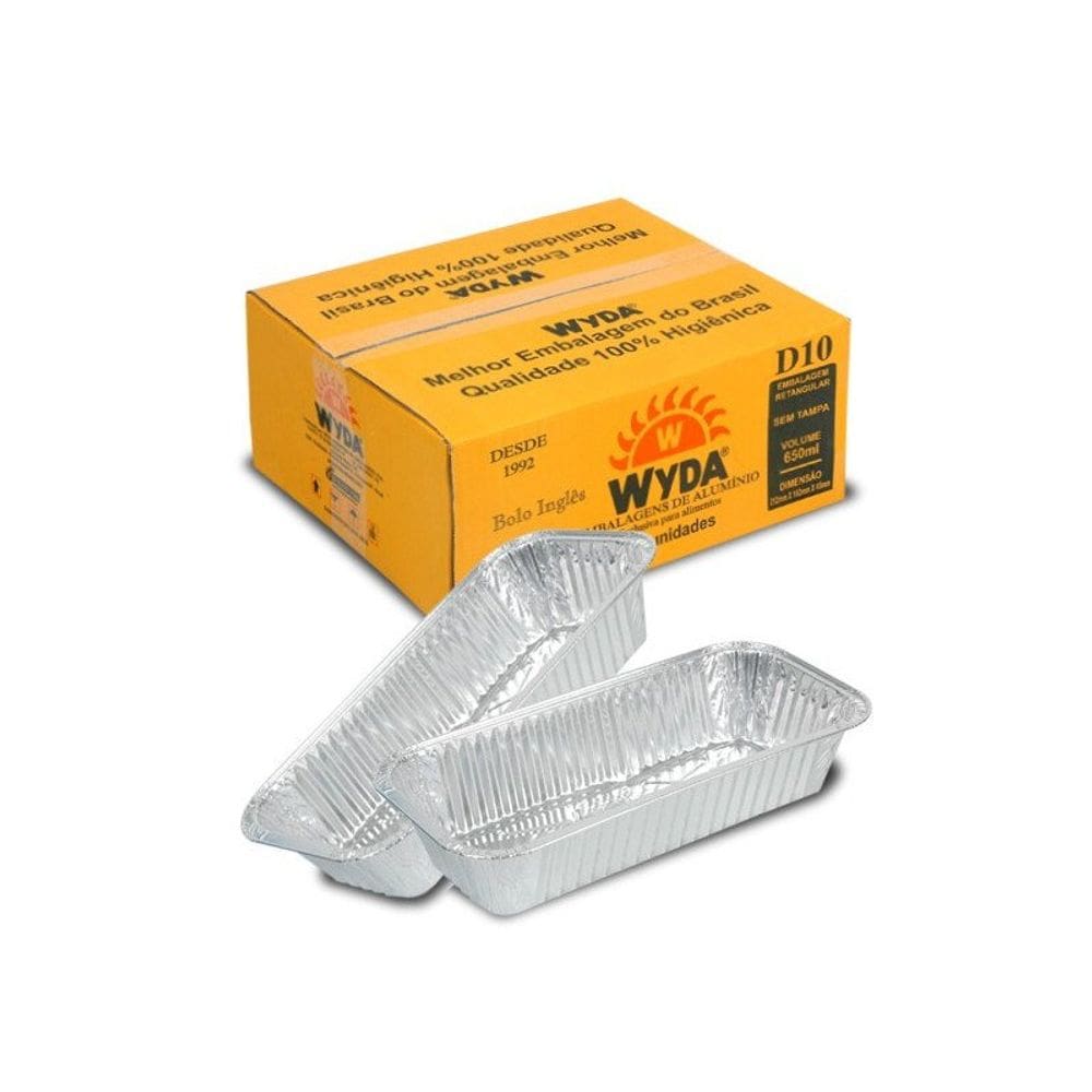 Embalagem Para Bolo Inglês Amarela Com 100 650ml - Wyda