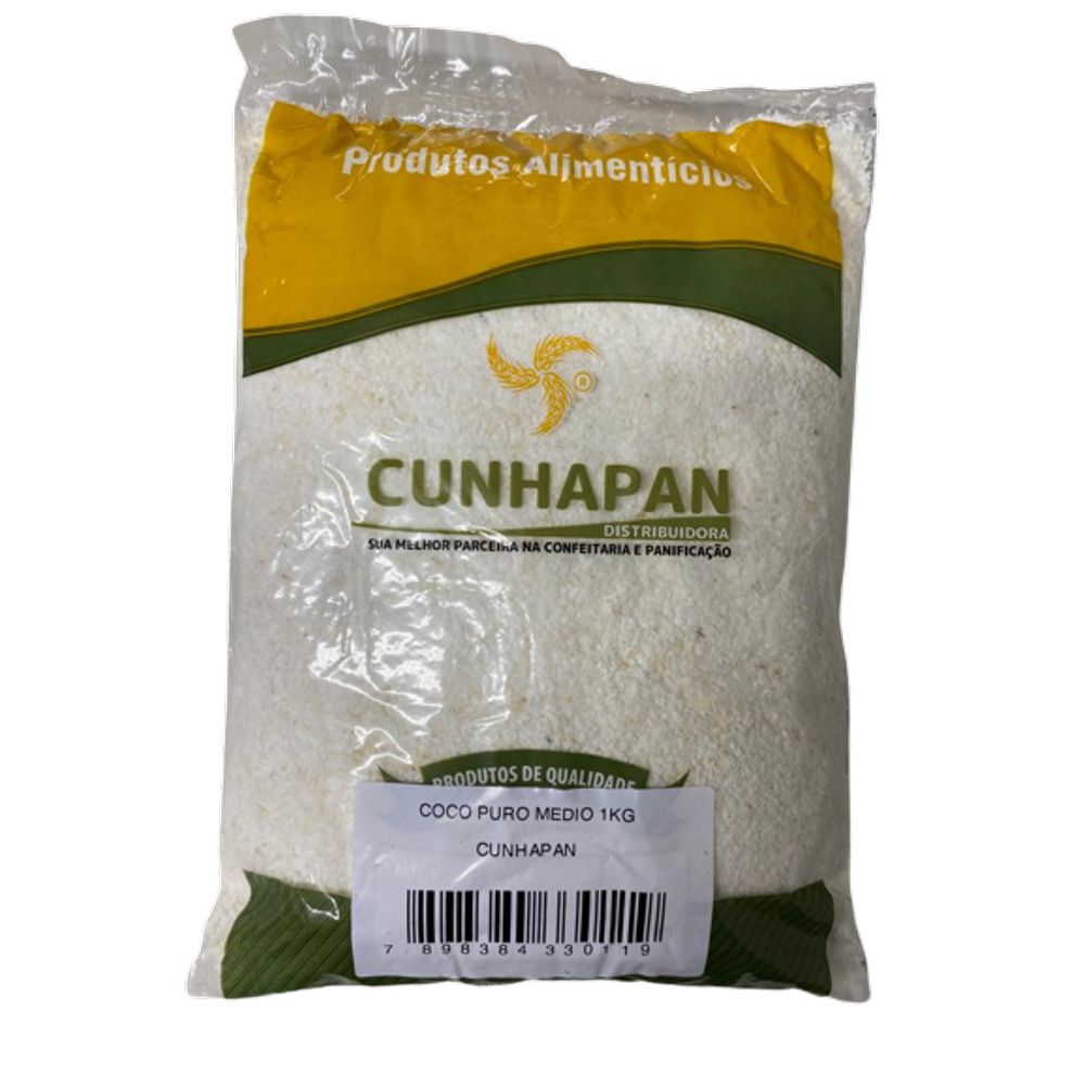 Coco Puro Médio 1kg - Cunhapan