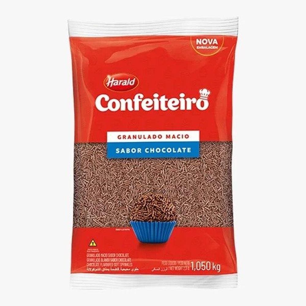 Chocolate Granulado Macio Confeiteiro 1,01kg - Harald
