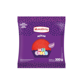 Açúcar Granulado Vermelho 300g - Mavalério
