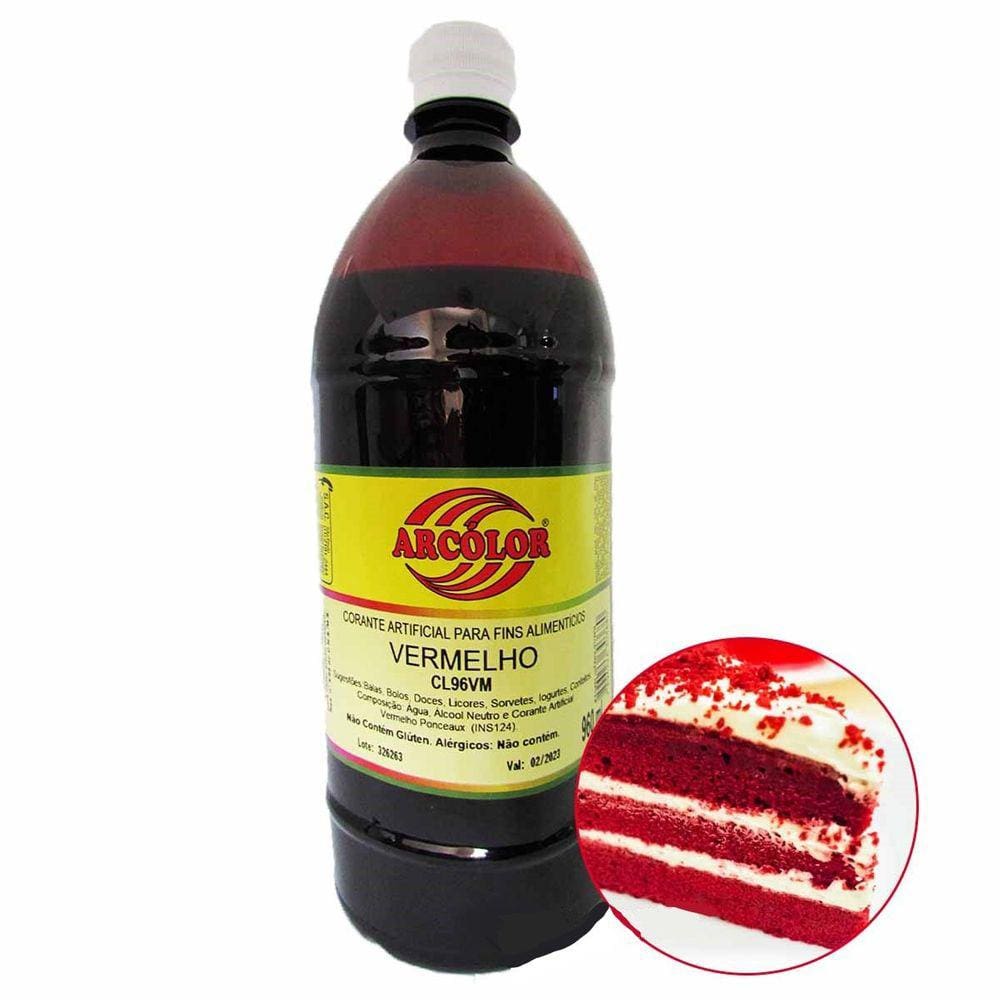 Corante Vermelho 960ml - Arcolor