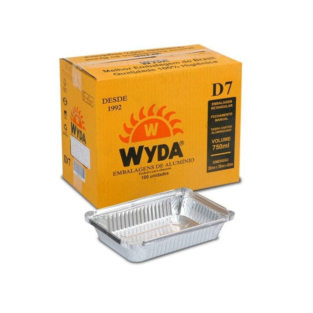 D - 7 Embalagem Alumínio Sem Tampa Com 100 750ml - Wyda
