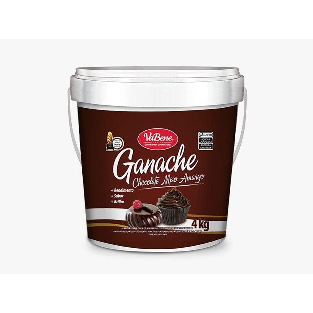 Ganache Chocolate Meio Amargo 4kg - Vabene
