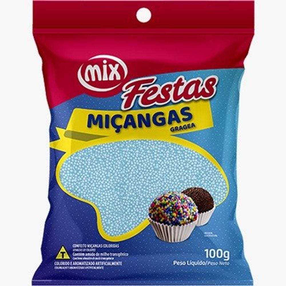 Miçanga Azul Bebê 500g - Mix