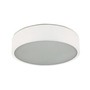 Plafon Sobrepor Redondo para 1 Lâmpada 20cm Pantoja & Carmona Branco