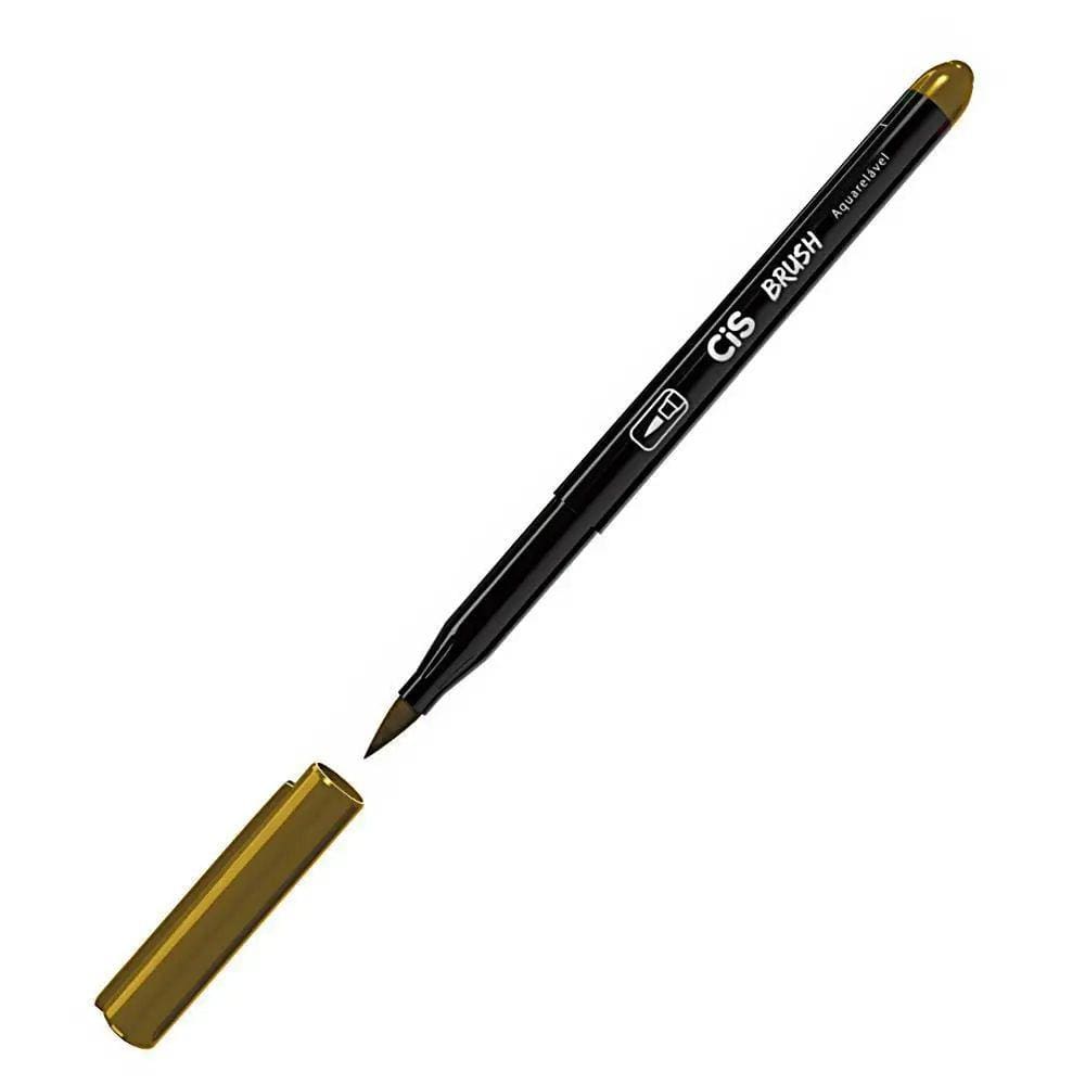 Caneta Ponta Pincel CIS Brush Pen Aquarelável (Marcador Artístico)