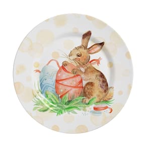 Conjunto com 6 Pratos de Sobremesa Color Rabbits B Ø21cm