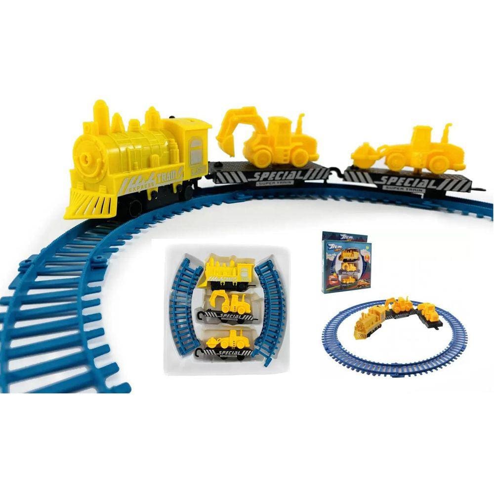 Trenzinho Brinquedo Infantil Ferrorama Elétrico Locomotiva