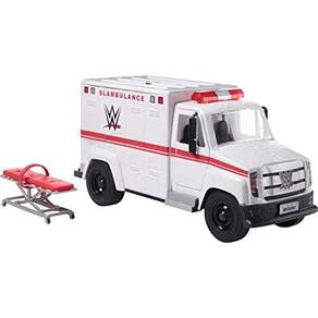 Veículo WWE Wrekkin `Slambulance com rodas rolantes e 8+ peças Wrekkin`; Idades 6 anos de idade e acima