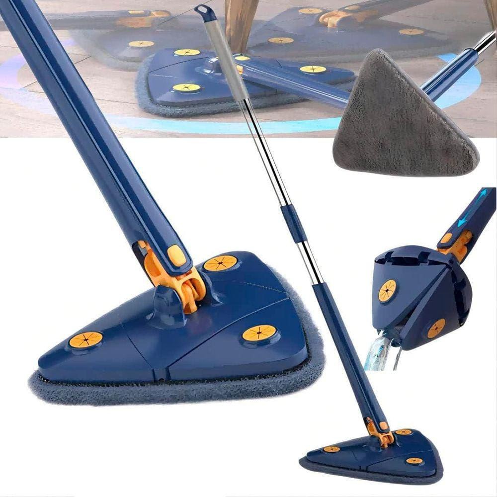 Mop Triangular Portátil Para Limpeza Rápida E Eficaz