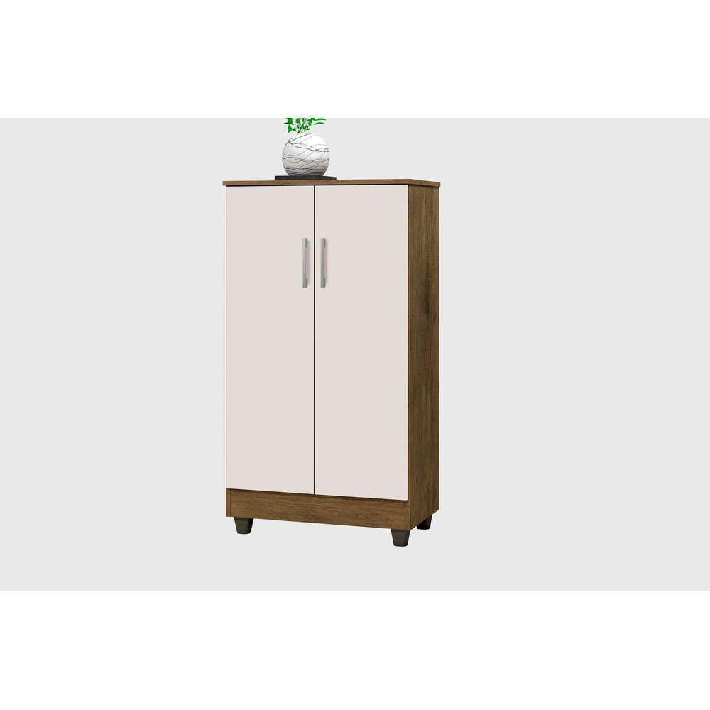 Multiuso Balcão Armário 2 Portas 3 Prateleiras Smart