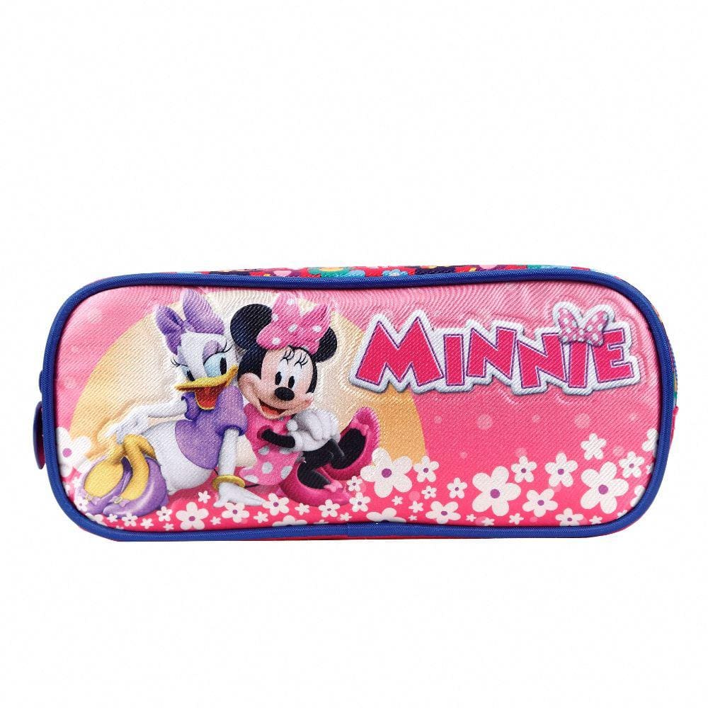 Estojo Escolar Duplo Minnie Rosa Ref 11425 Xeryu`s