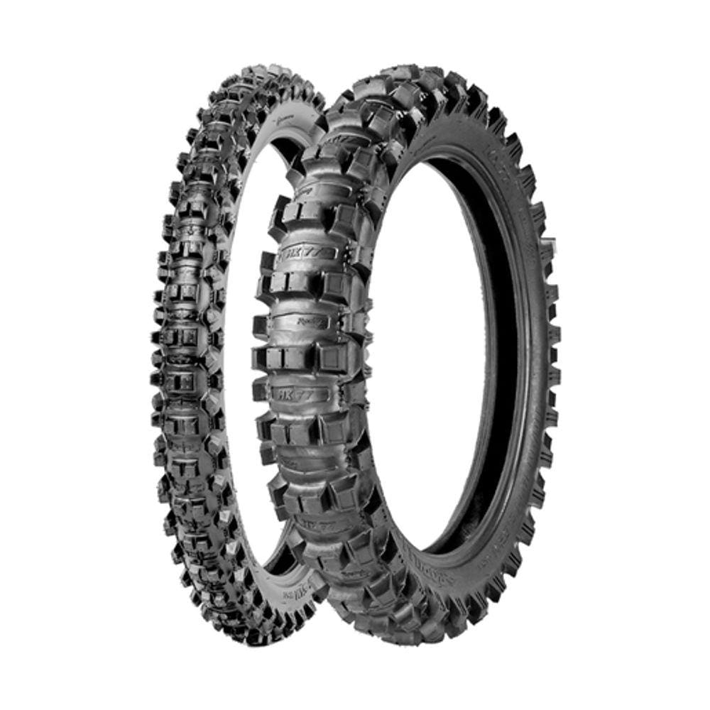 Jogo Pneus de Moto Borilli Medium Soft MX 77 80/100-21 51M + 110/90-19 62M TT