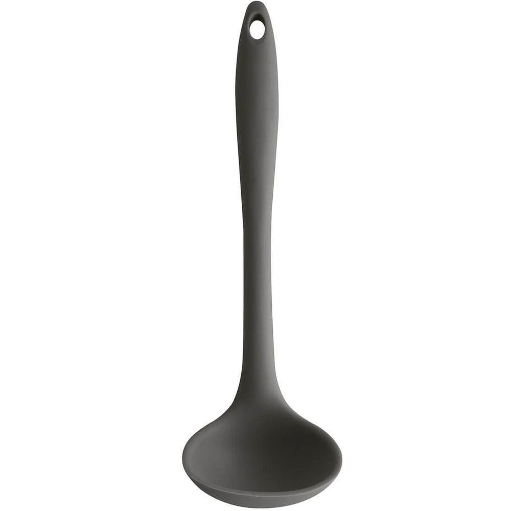Concha De Silicone Utensílio Cozinha Talher Sopa Feijão Ou Cinza
