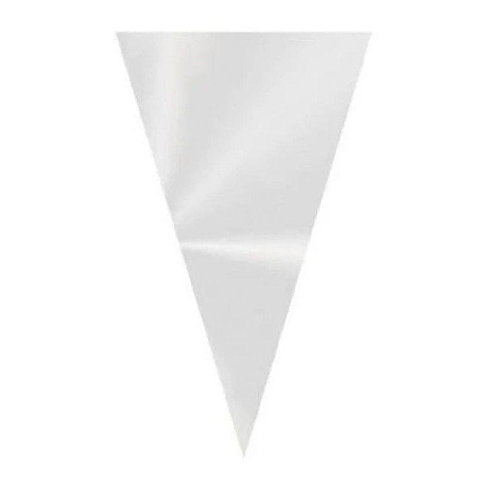 Embalagem Cone Trufado Incolor 18x30 Com 50 - Cromus