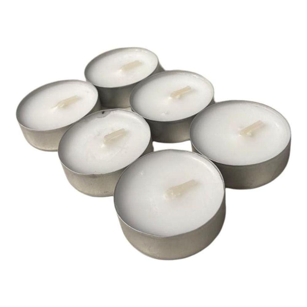 Kit 6 Velas Rechaud Difusor Flutuante Foundue Branca 11Gr