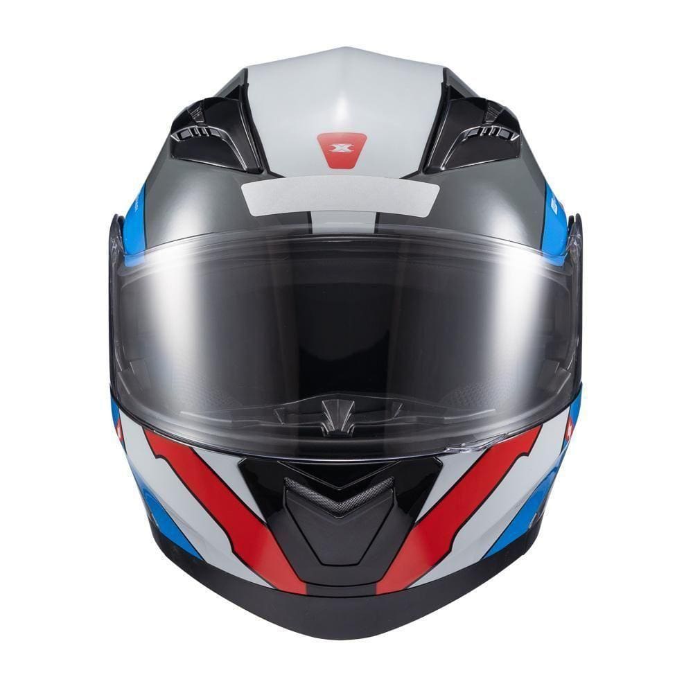 Capacete Texx Escamot Gladiator V3 Reisen Azul Verm Branc 62 [f016]