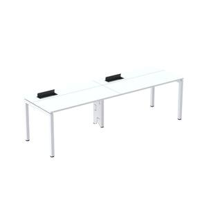 Mesa Plataforma para Coworking para 2 Pessoas 130x792 Psc130 Branco