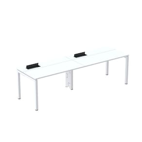 Mesa Plataforma para Coworking para 2 Pessoas 160x792 Psc160 Branco