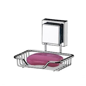 Saboneteira Com Ventosa Future Quadrado 7003 Inox Cromado