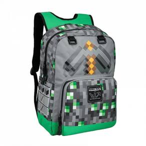 Mochila Minecraft para meninos (mochila + estojo+lancheira)