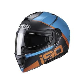 Capacete Hjc I90 May Azul E Laranja 59 [f016]