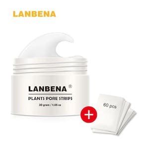 Máscara Facial Removedora de Cravos com 60 Fitas Lancena - Limpeza Profunda