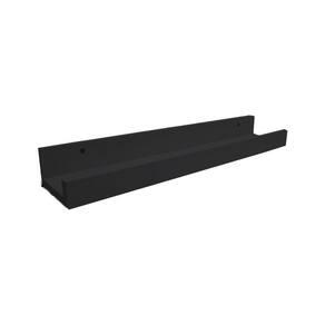 Prateleira Tempero Simples 80 Cm Preto Em Mdf [f031]