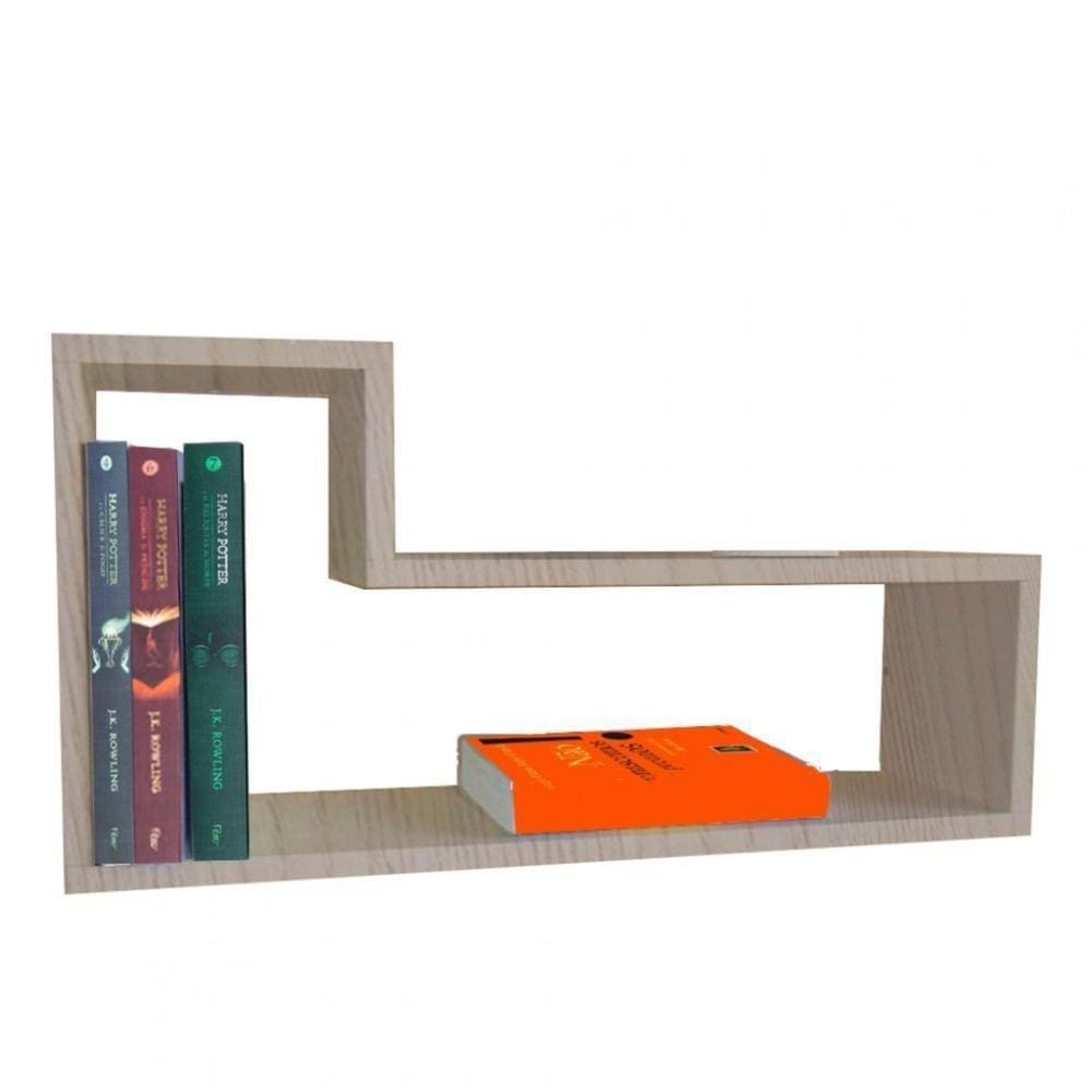 Prateleira Nicho L Em Mdf Madeirado [f031]