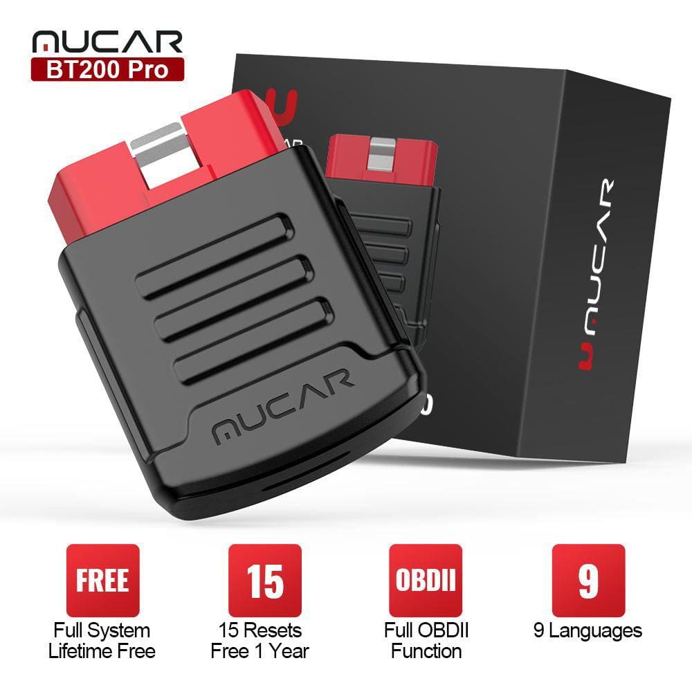 Sistema completo do scanner MUCAR BT200Pro OBD2